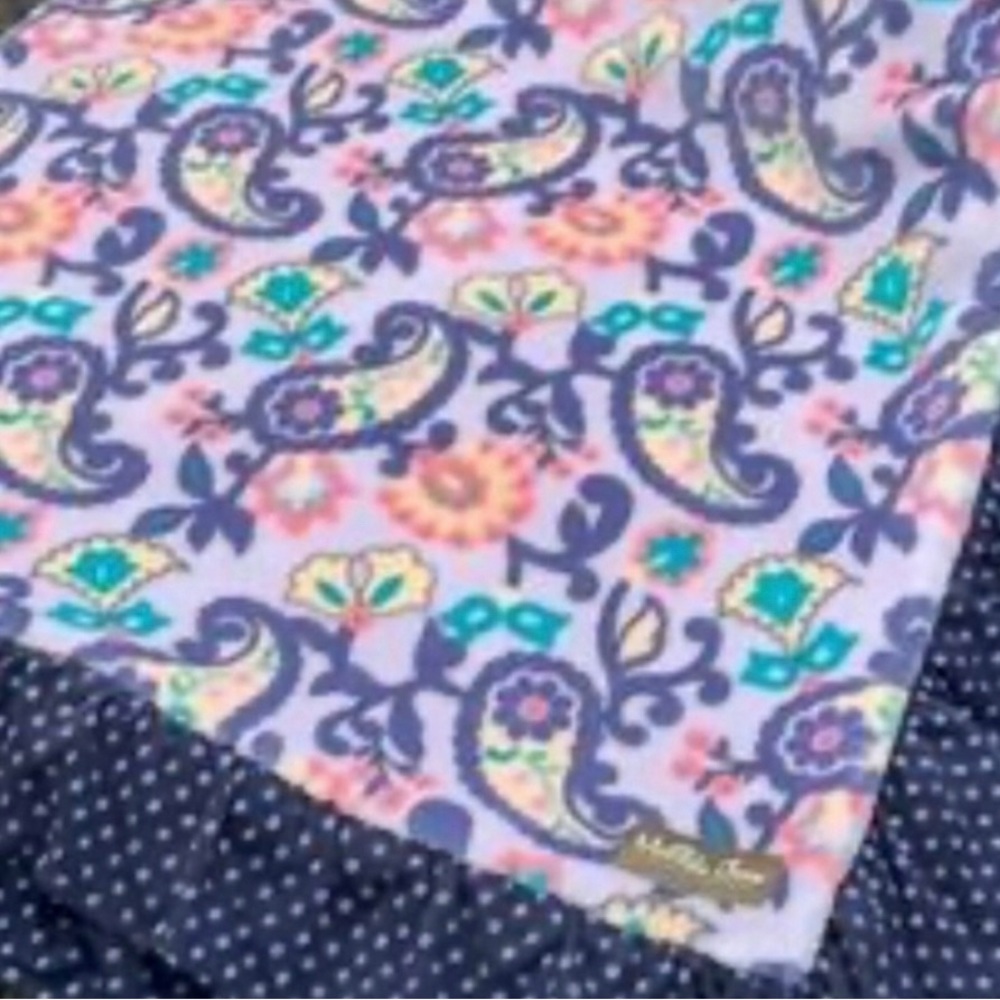 💘MATILDA JANE PERFECT PAISLEY BLANKET THROW 52X52 NIB!!